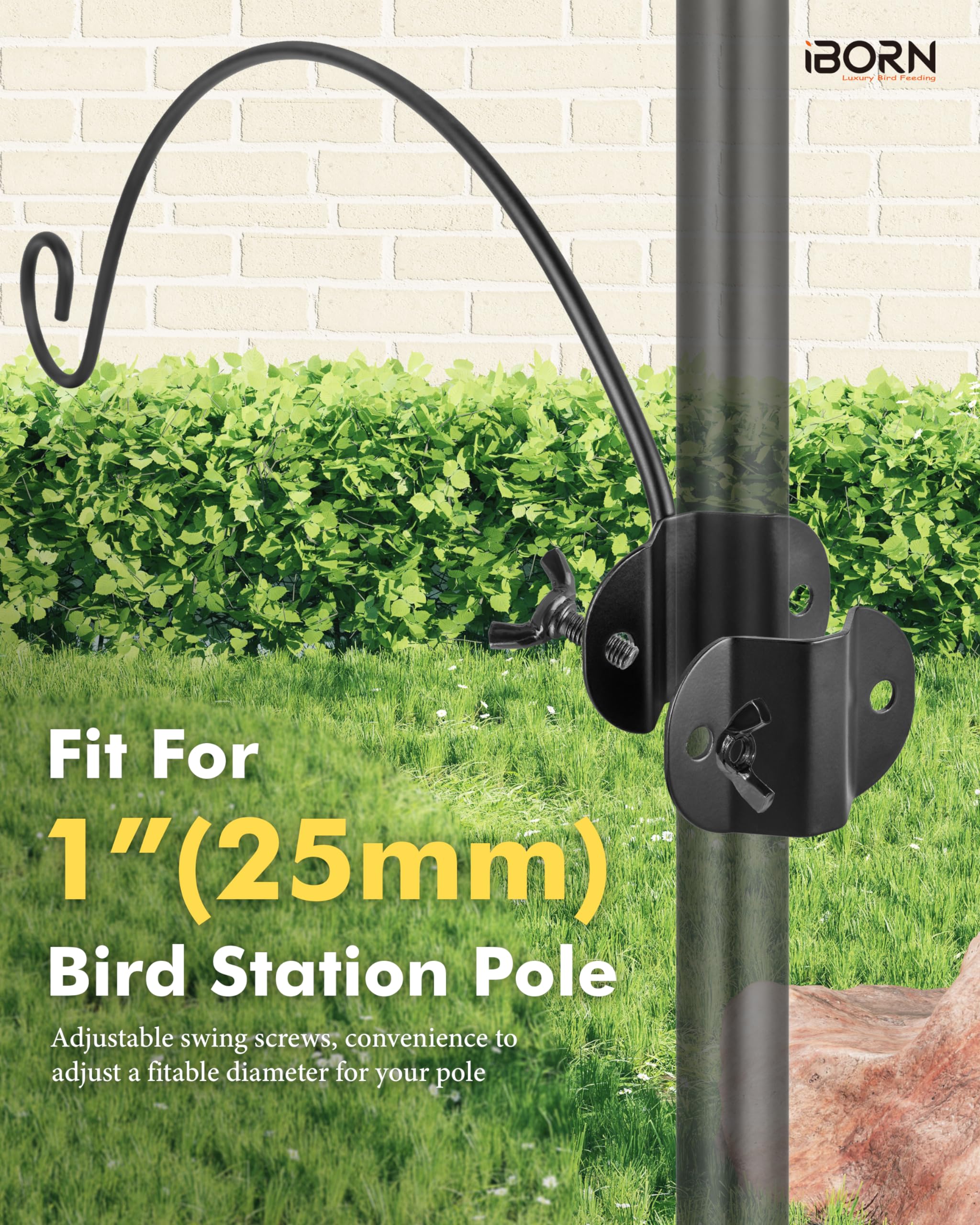 iBorn durable metal hanger withstands outdoor conditions