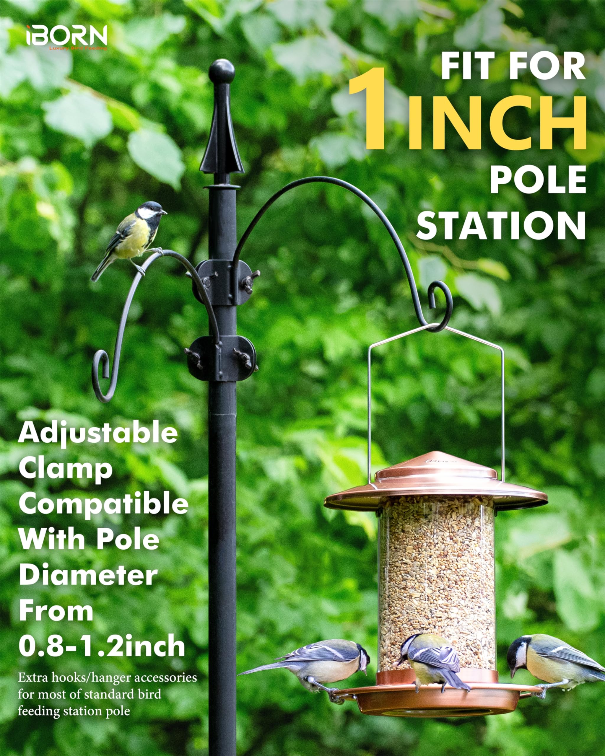 iBorn easy-install hanger allows quick setup without tools