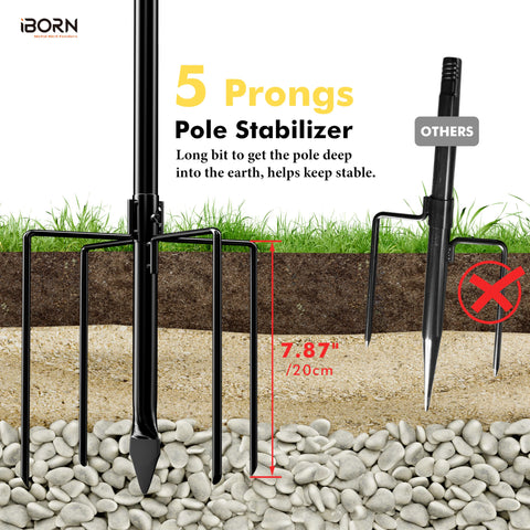 iBorn wind-stable design keeps feeders upright during outdoor use.