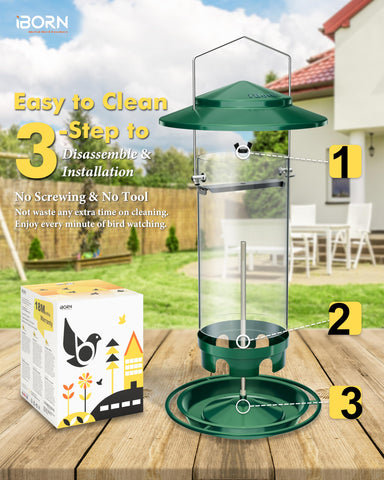 iBorn Flip-top lid enables quick refills with one hand.