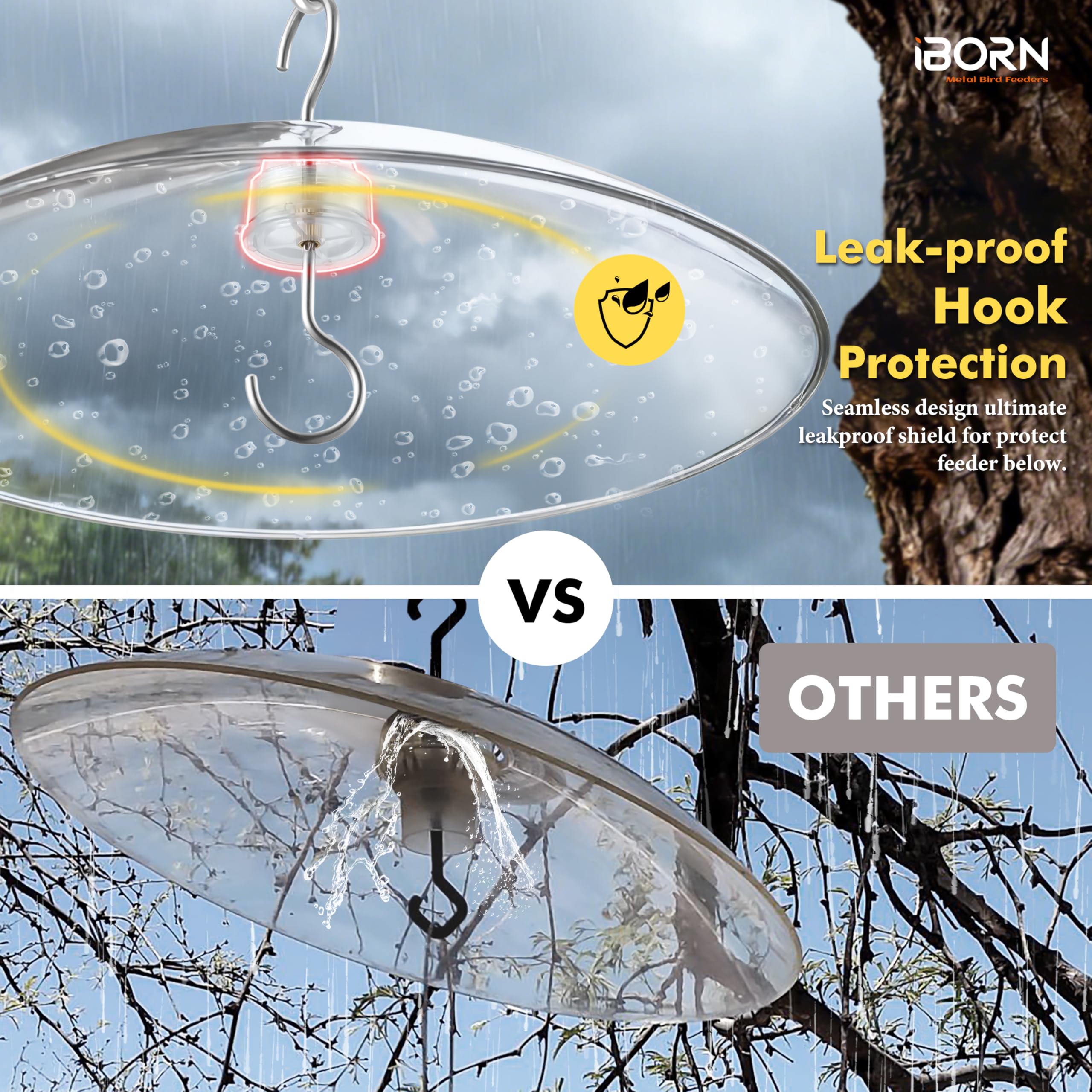 iBorn fully transparent guard offers 360° bird viewing