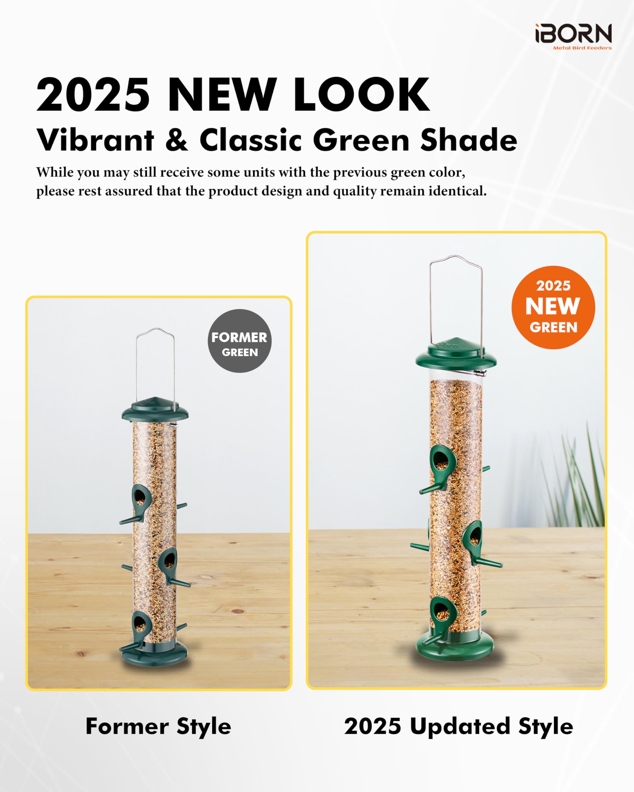 iBorn heavy-duty seed feeder base resists weather