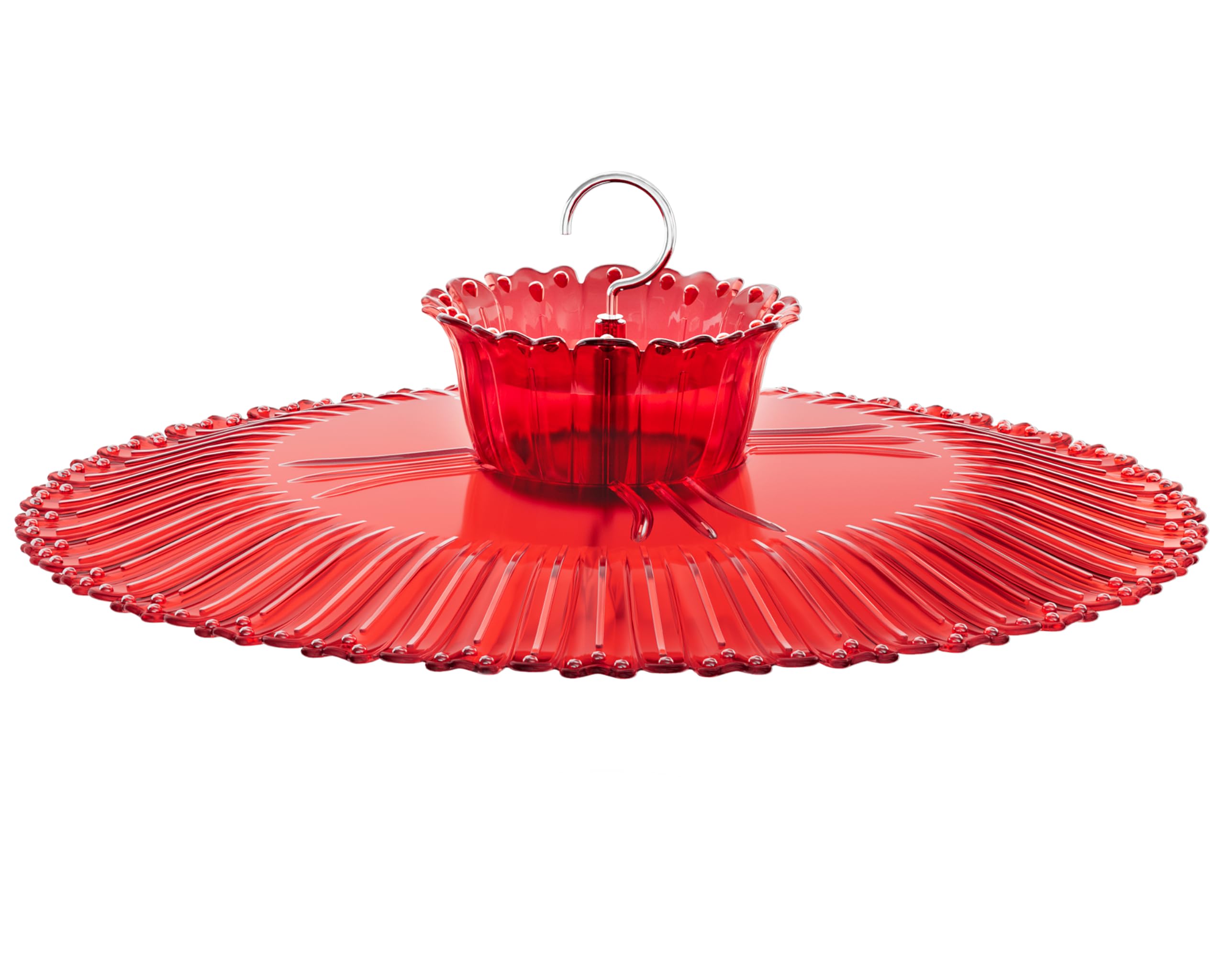 iBorn sun baffle shields hummingbird nectar from rain and sun.