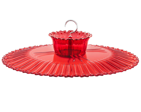 iBorn sun baffle shields hummingbird nectar from rain and sun.