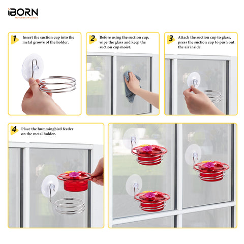 iborn feeder wide-mouth opening eases rinsing and maintenance.