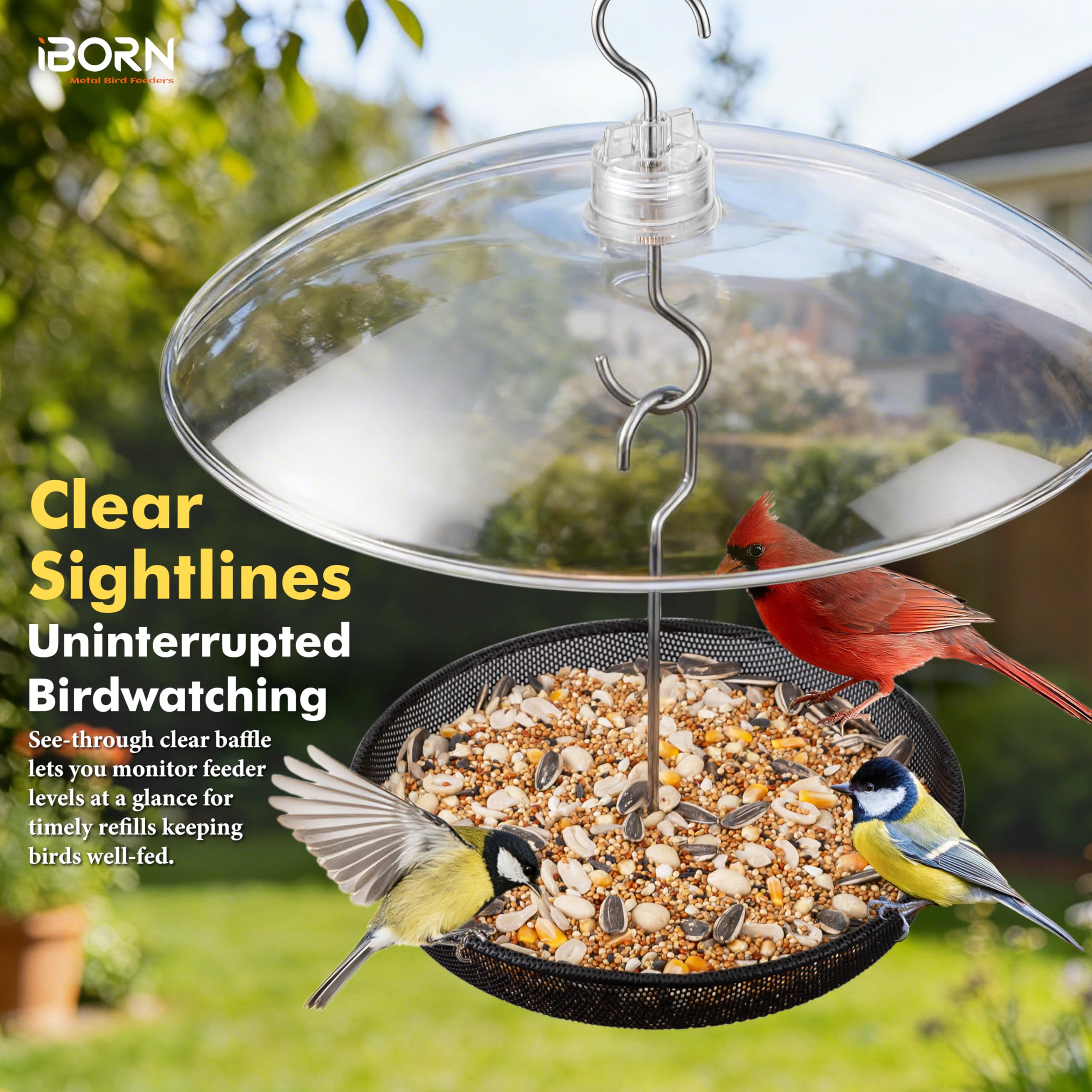 iBorn outdoor protection keeps feeders ready in all weather