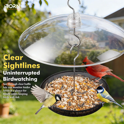 iBorn outdoor protection keeps feeders ready in all weather