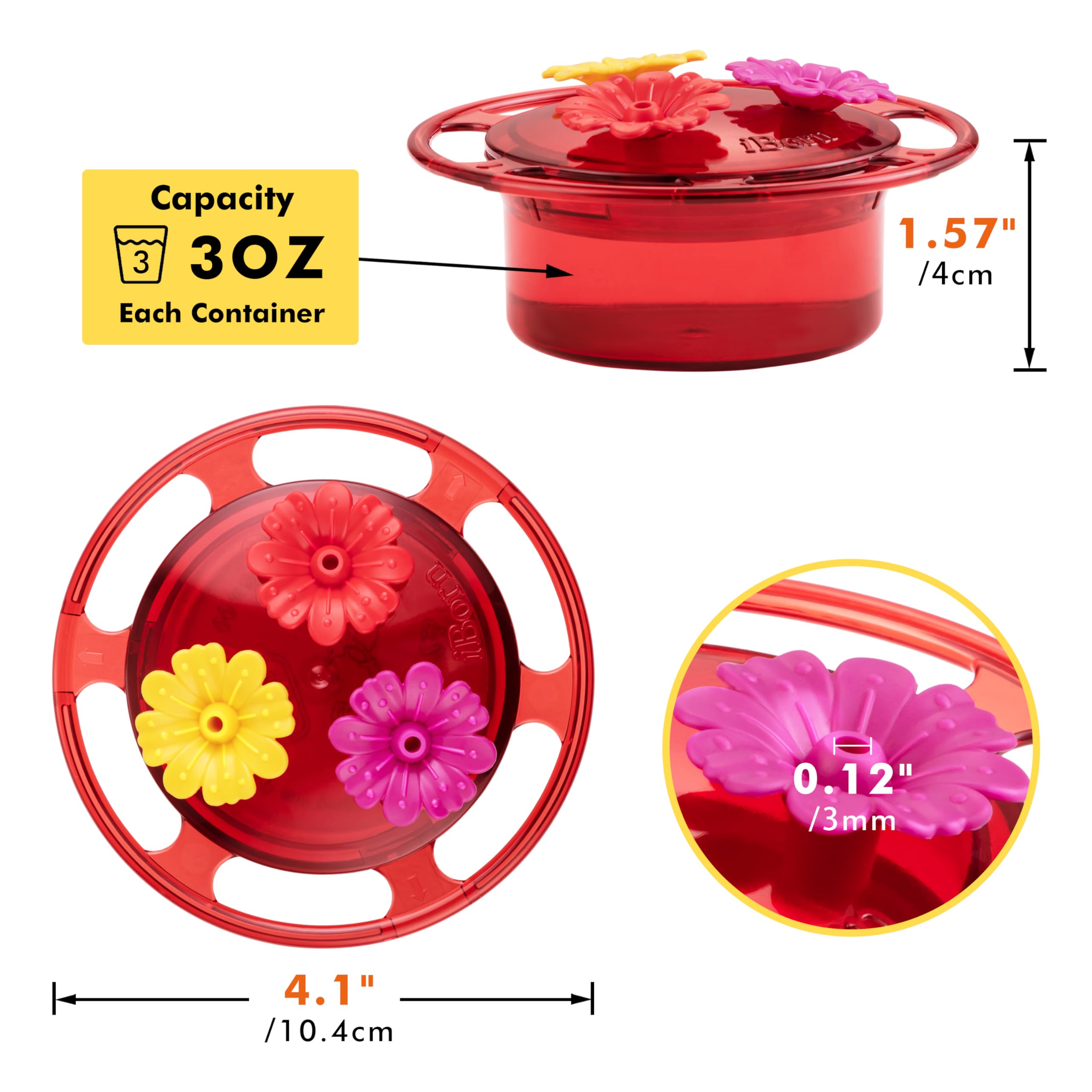 iBorn outdoor-friendly feeder makes a charming gift for bird lovers.