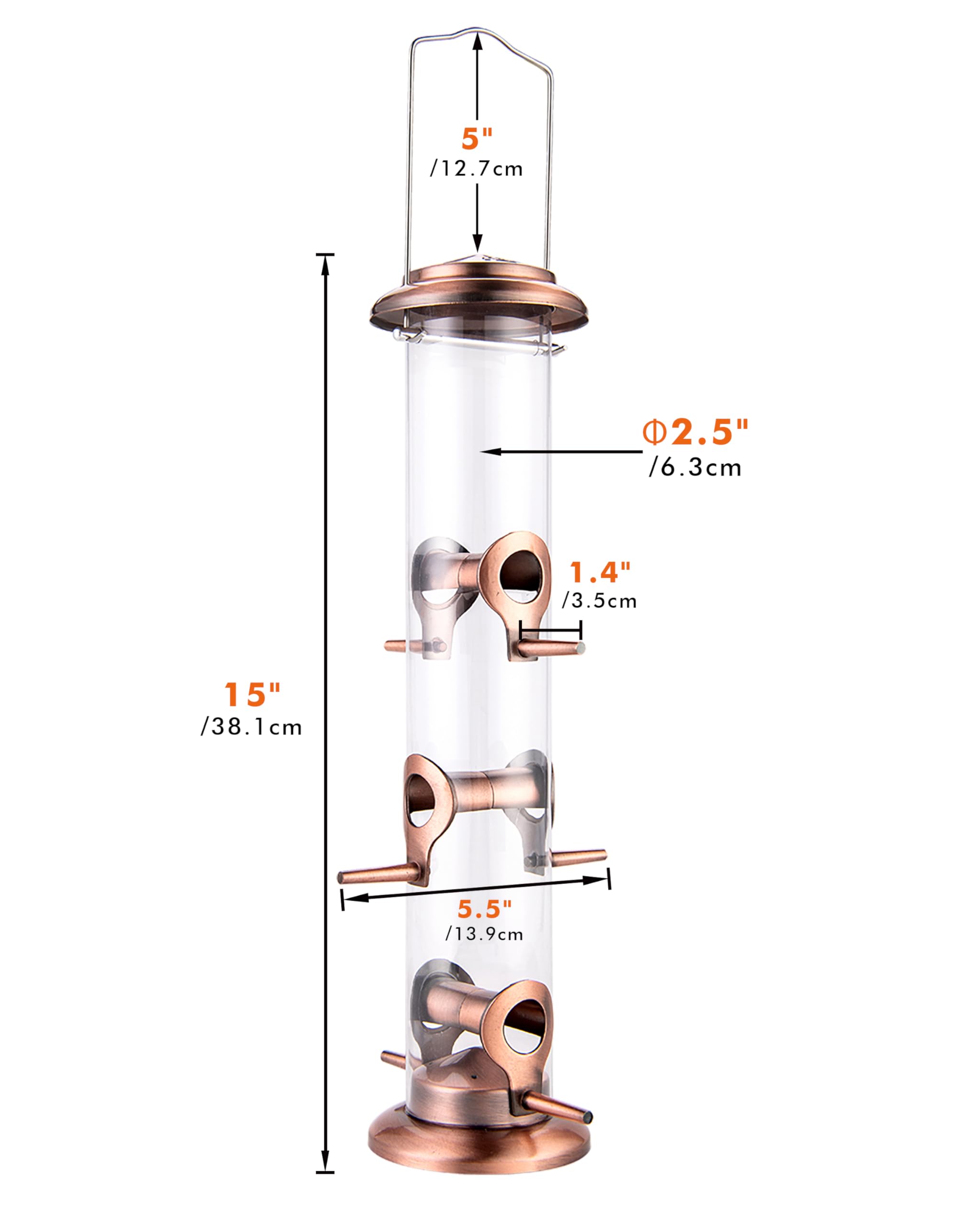 iBorn outdoor hanging feeder blends with garden aesthetics
