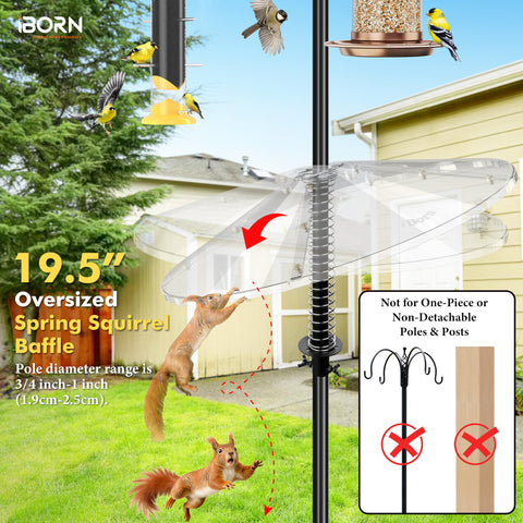 iBorn metal spring and buckle resist chewing and wear