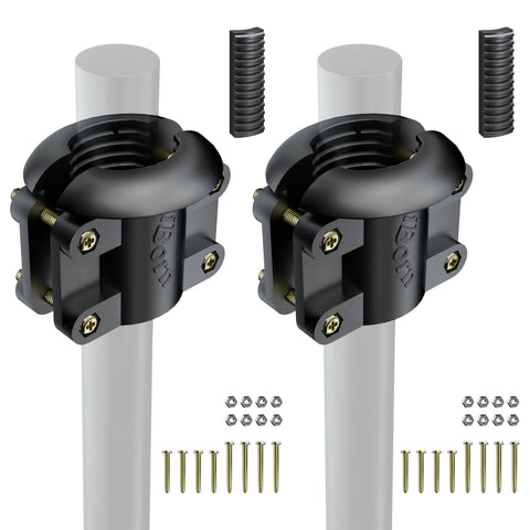 iBorn Squirrel Baffle Bracket with side clamp supports secure baffle setups on bird feeder poles