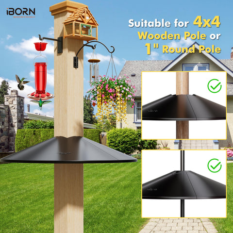 iBorn Squirrel Baffle dual-mode spacer demonstrates post and pole compatibility.