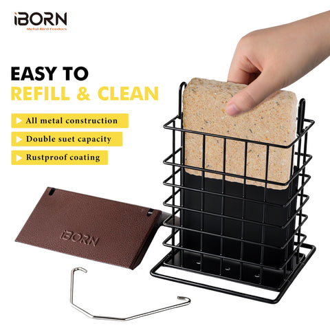 iBorn bottom board catches crumbs, keeping garden clean.