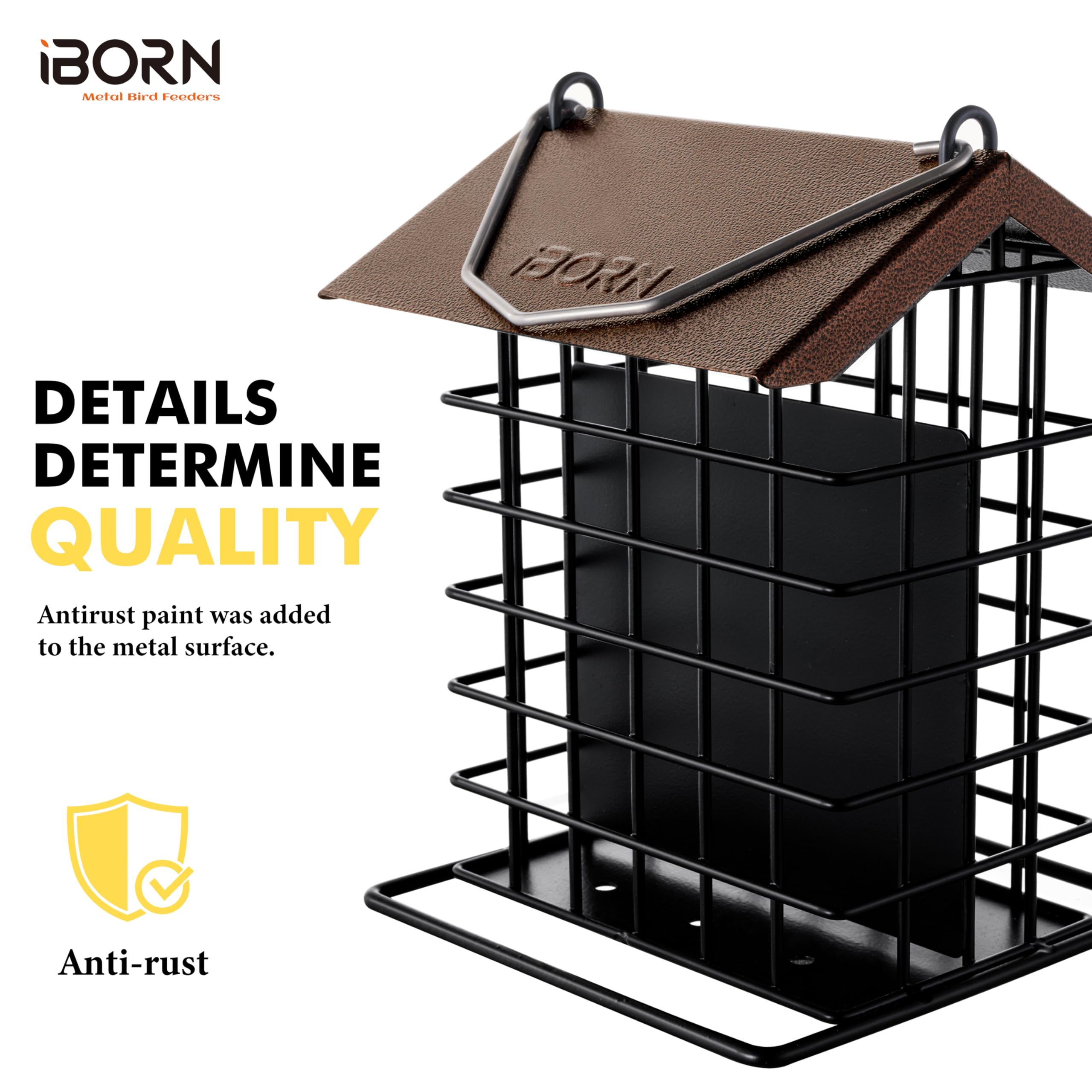 iBorn tree-mount hanger provides stable outdoor installation.
