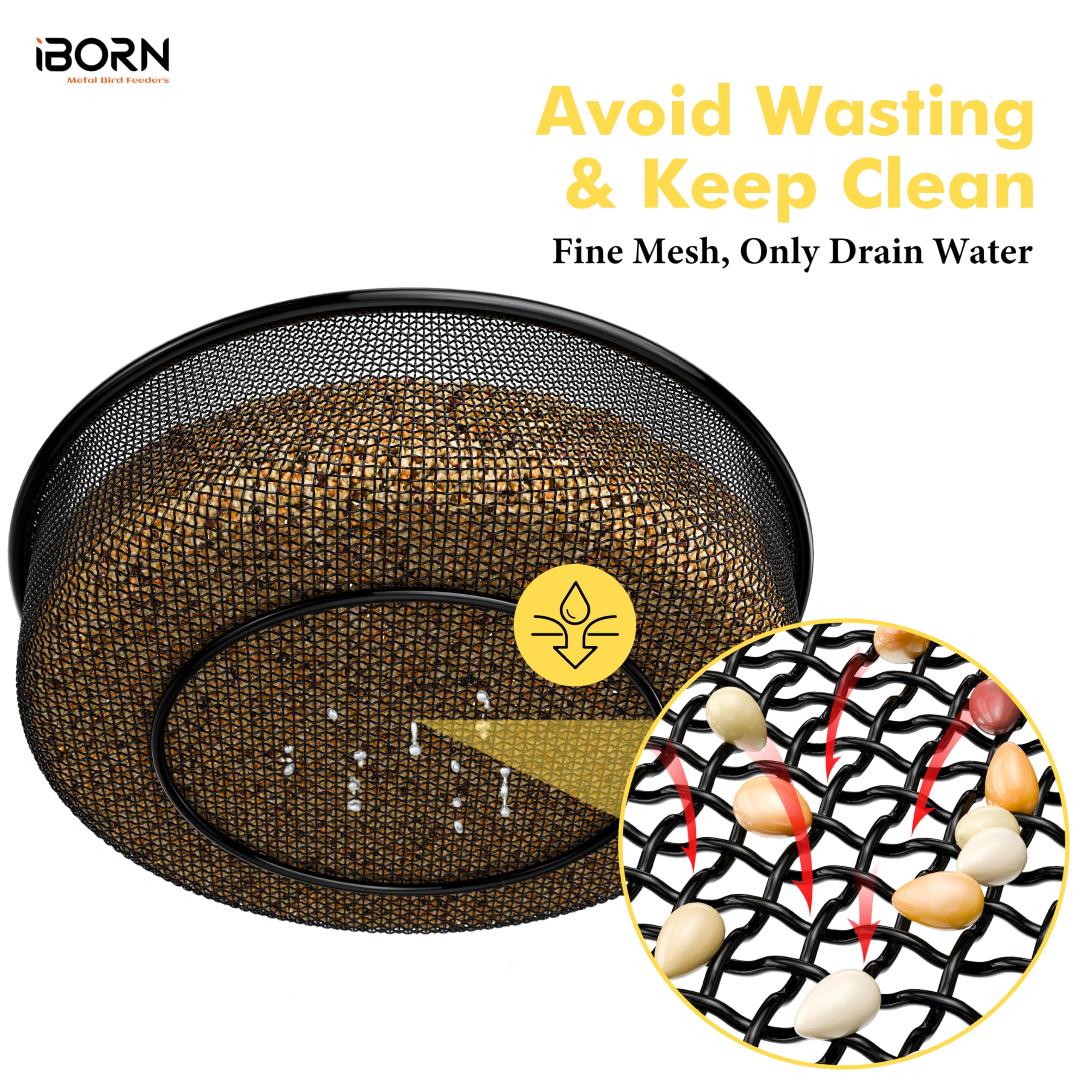 iborn heavy-duty metal tray resists rust and wear over time