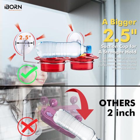 iBorn eco-friendly BPA-free materials ensure safe nectar sipping for birds