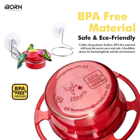 iBorn gift-ready packaging featuring vibrant fuchsias and hummingbirds