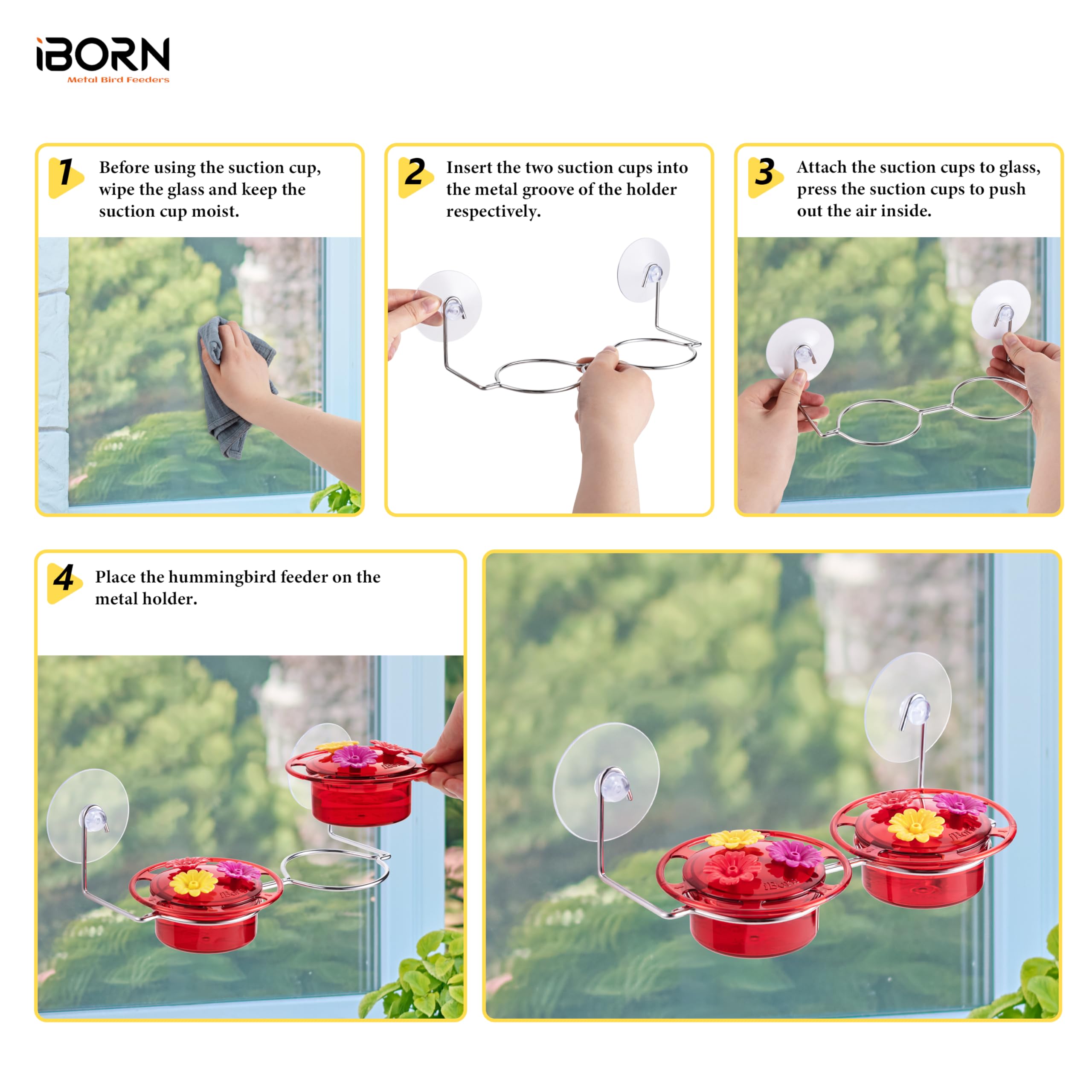iBorn feeder built for outdoor durability against weather and elements