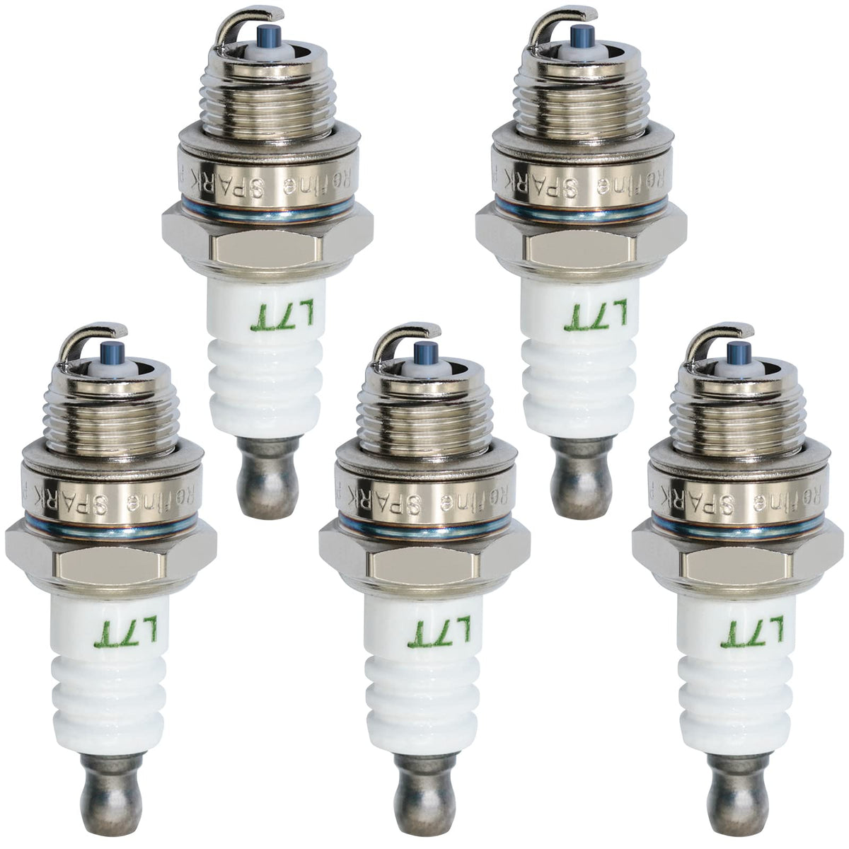 iBroPrat 5pcs spark plugs package for easy maintenance and quick replacement.