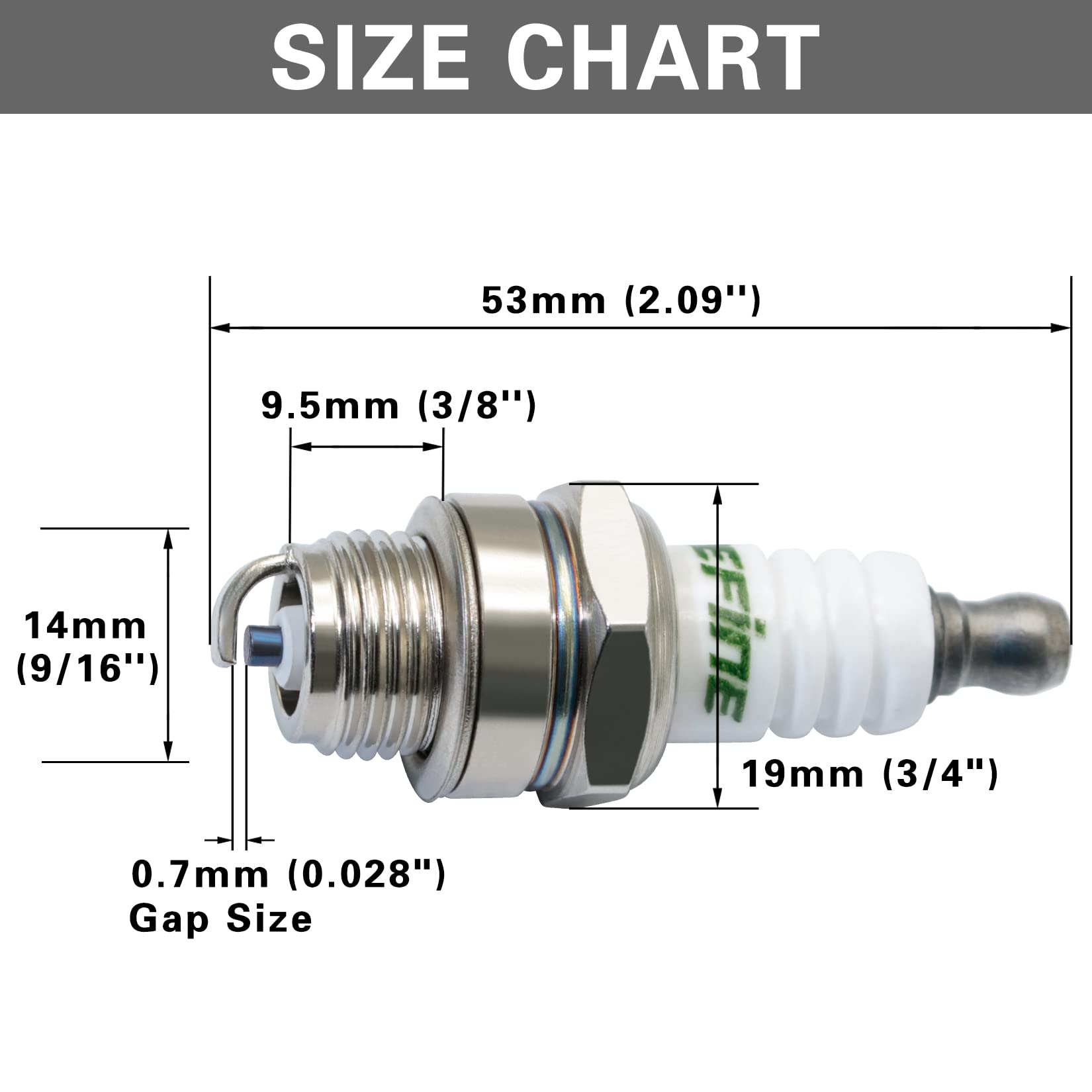 iBroPrat Husqvarna 577484001-compatible plug for saws and mowers.