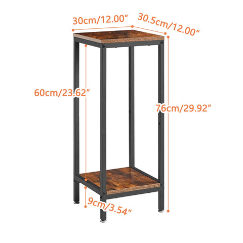 IBUYKE sturdy iron-frame plant stand enables organized plant display with easy access.