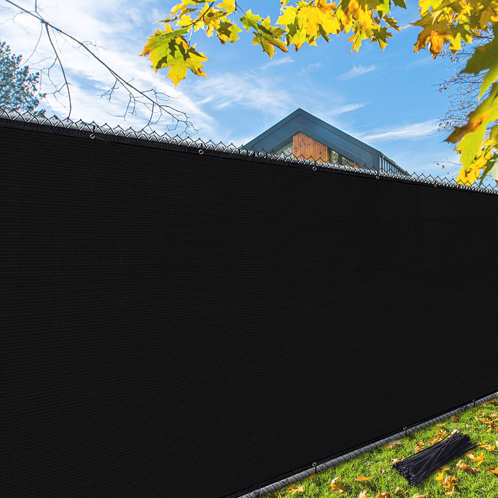 iCover privacy screen dense-knit 5x50ft blocks sightlines while preserving airflow