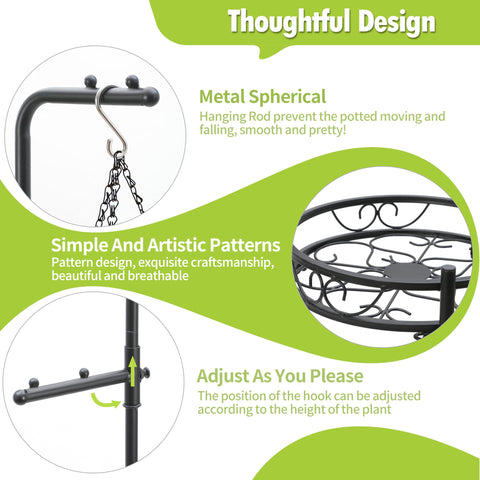Icewogo lightweight plant stand ideal for indoor and outdoor arrangement