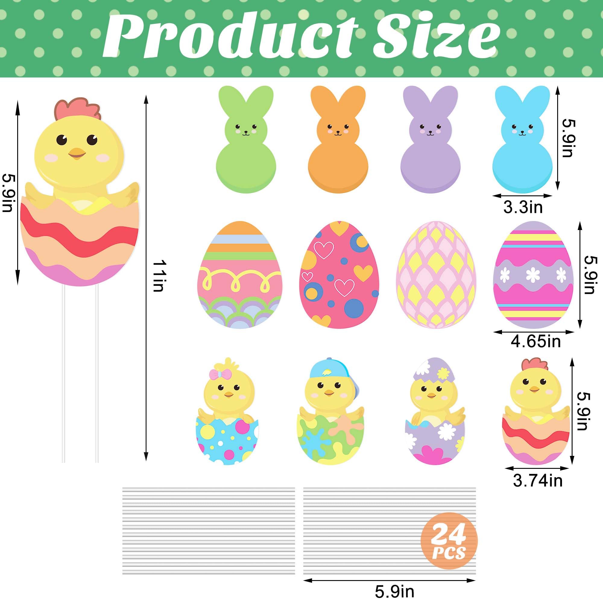 Iceyyyy chick Easter stake accents garden beds with spring whimsy