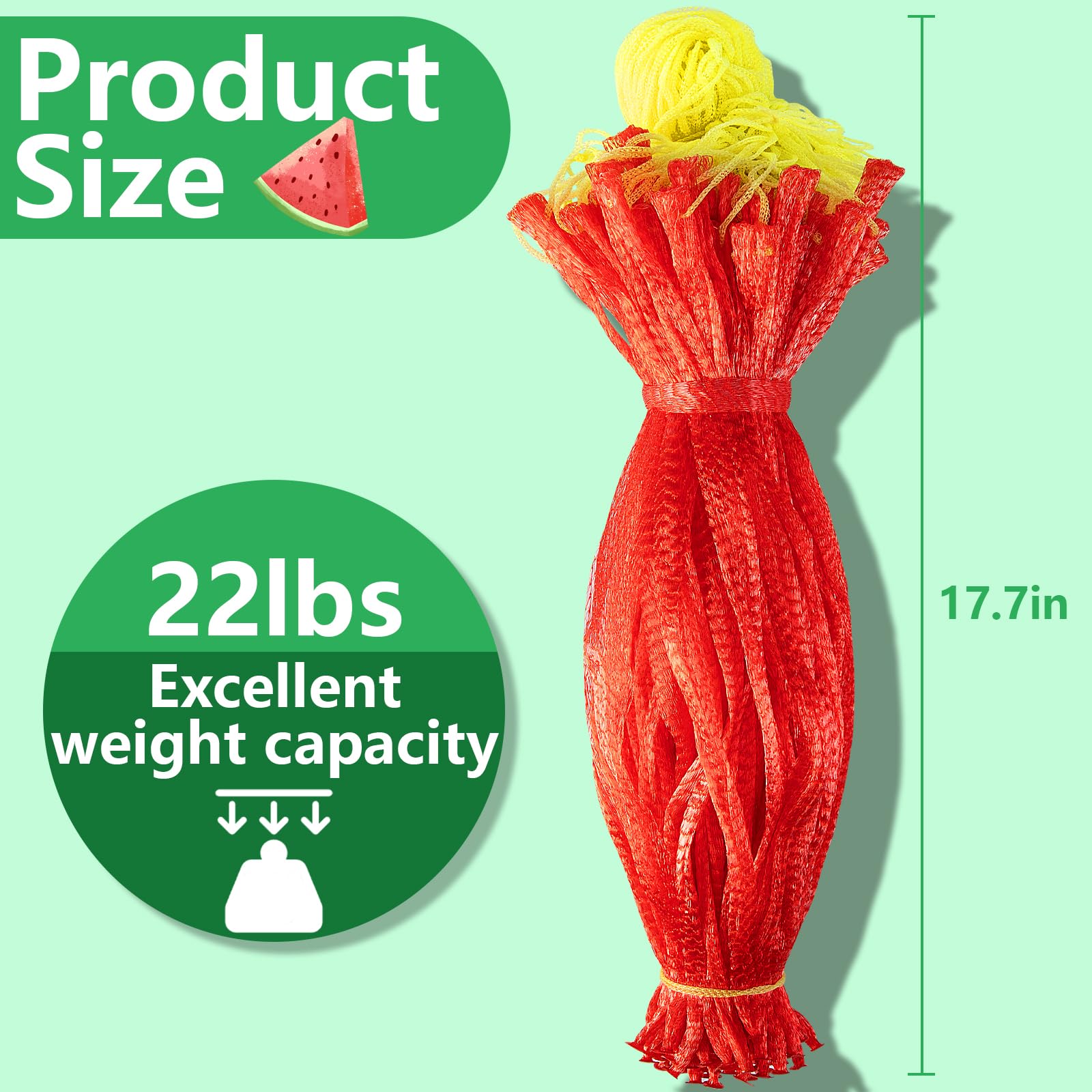 Iceyyyy Hanging fruit mesh bags: breathable, space-saving solution for fresh produce.