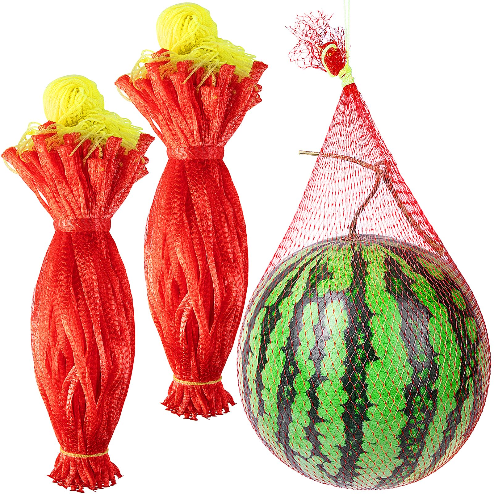 Iceyyyy Watermelon Net 100-Pack: sturdy reusable nylon mesh for secure fruit storage.