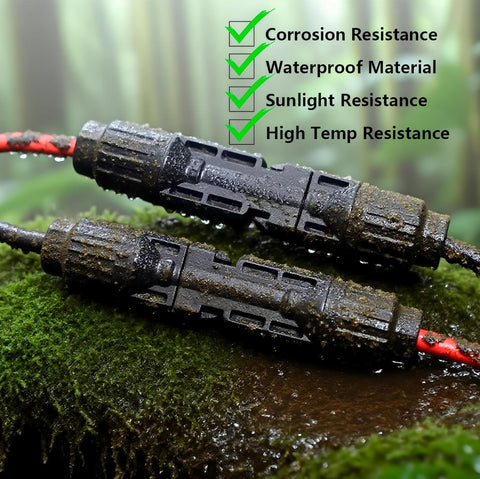 iHaospace XT60 solar cable 12awg with double PVC jacket for rugged outdoor use.