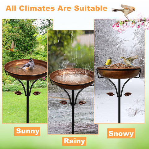 iCHKED durable metal construction with rust-resistant coating for year-round use.