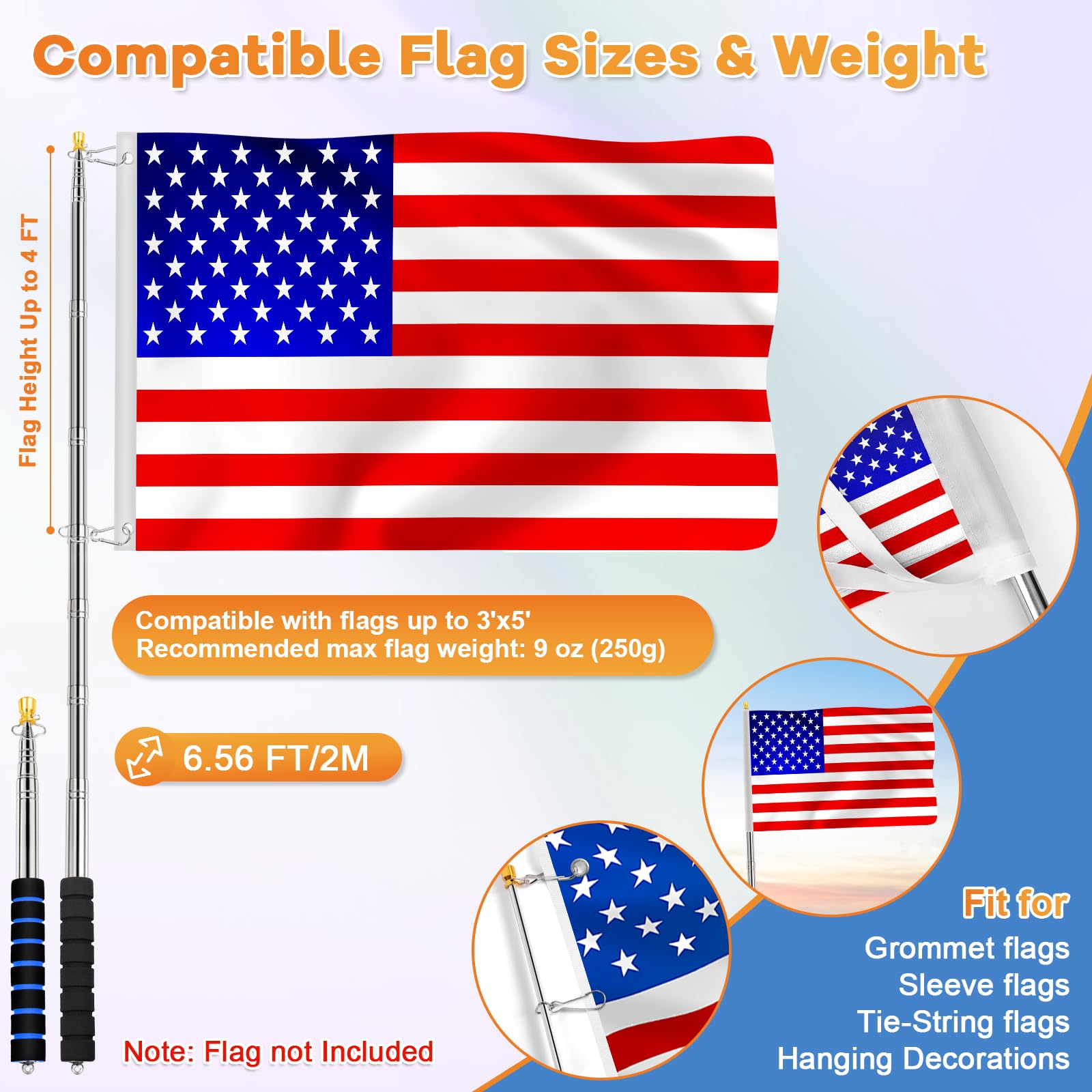 ICOMEY stainless steel grip with anti-slip handle for comfortable operation