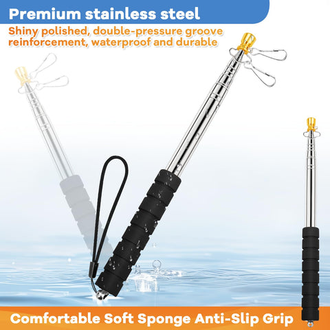 ICOMEY travel-ready package includes clips, lanyard, and pole for events