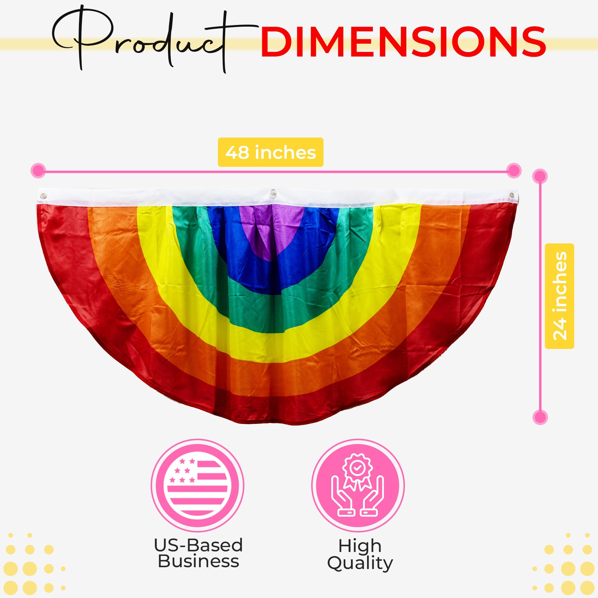 Iconikal 3-pack rainbow decoration for quick porch display