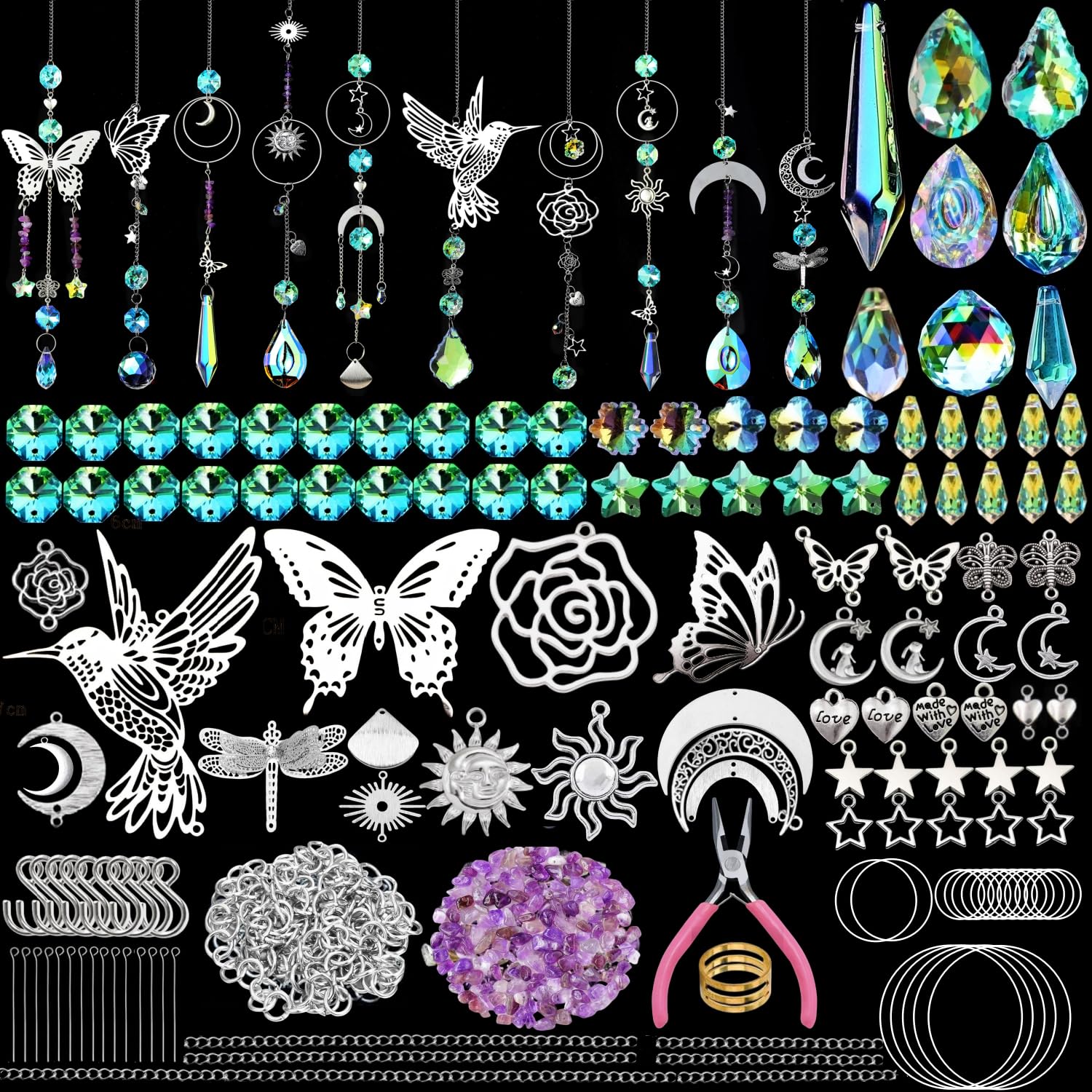 IcosaMro crystal sun catcher star creates rainbow reflections on windows.