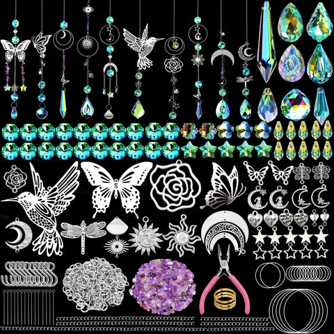 IcosaMro crystal sun catcher star creates rainbow reflections on windows.