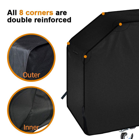 iCOVER windproof straps and buckles secure the cover in wind