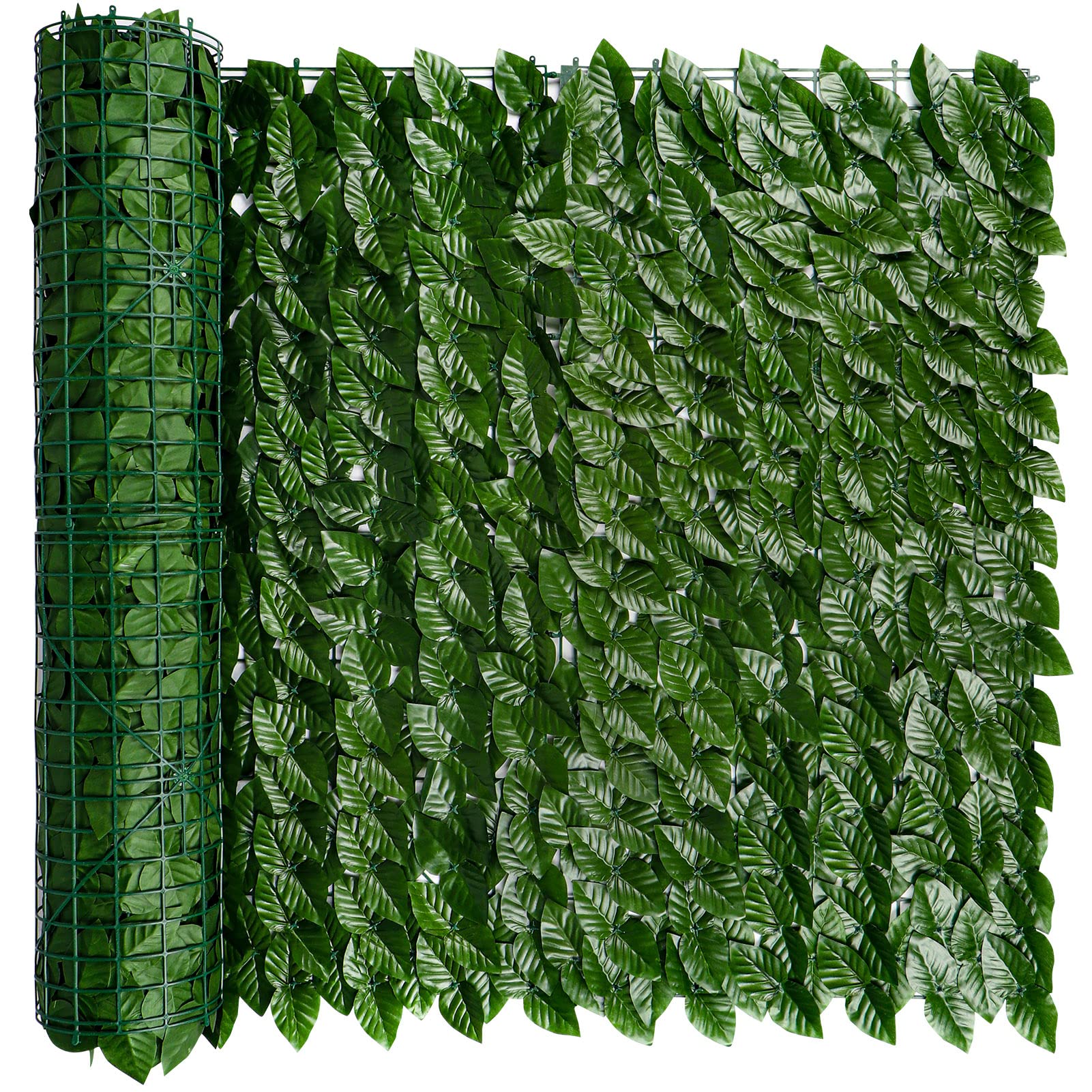 i COVER artificial ivy fence screen 39x98 inches adds private greenery to outdoor walls.