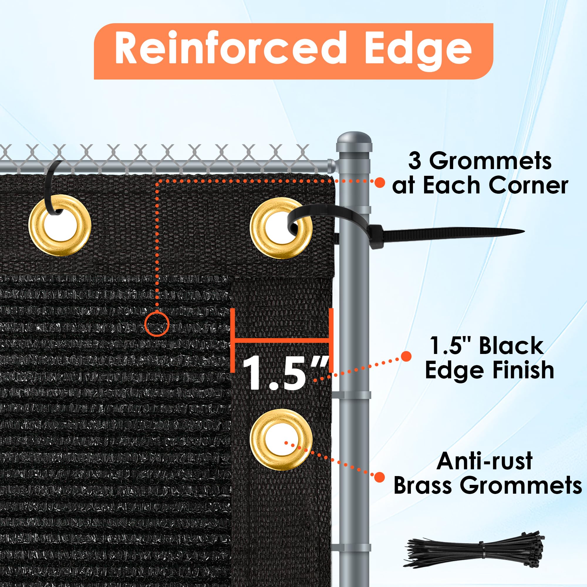i COVER brass grommets rust-resistant hardware for secure fence mounting