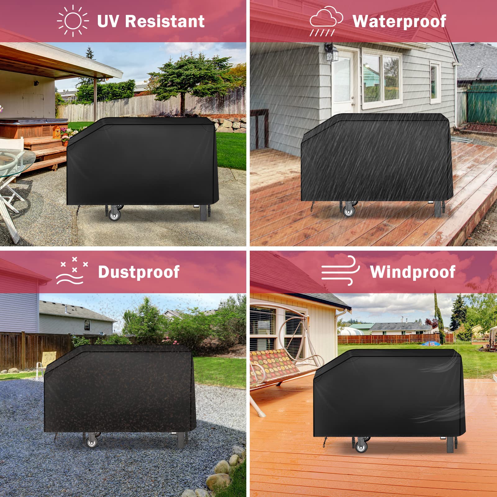 i COVER full-coverage design simplifies outdoor grilling year-round.