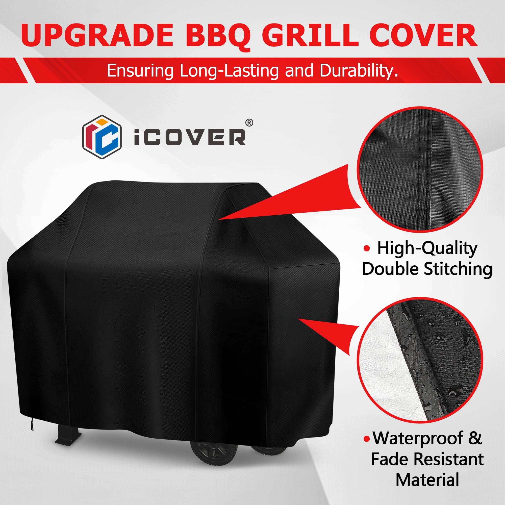 iCOVER all-weather protection withstands sun, snow, rain, and dust across seasons.