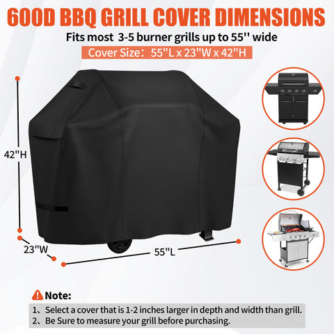 iCOVER heavy-duty 600D fabric provides waterproof protection and color retention.