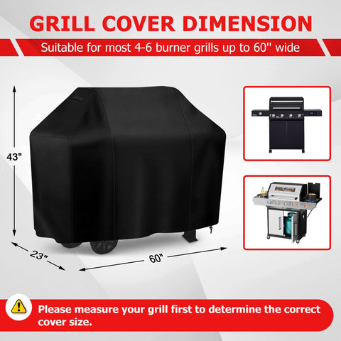 iCOVER waterproof PVC coating shields grills from rain and dust.