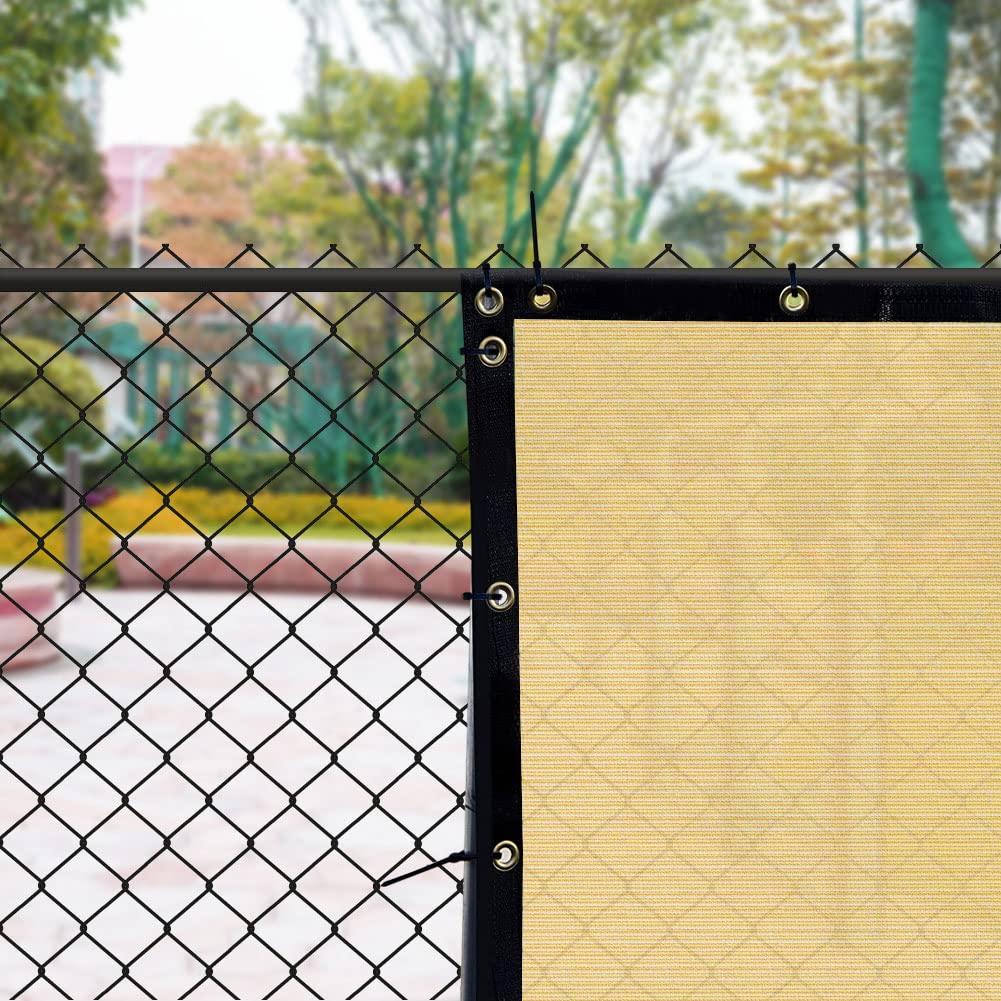 iCover heavy duty knit fabric provides flexible privacy in outdoor spaces