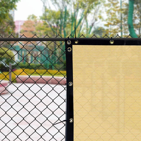iCover heavy duty knit fabric provides flexible privacy in outdoor spaces