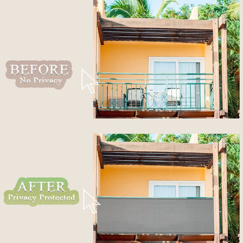 i COVER maintenance-free privacy screen cleans easily with a damp cloth.