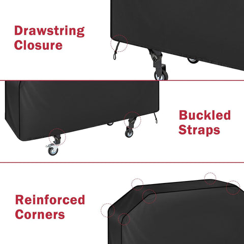 iCOVER durable oxford polyester shell shields outdoor griddles from the elements.