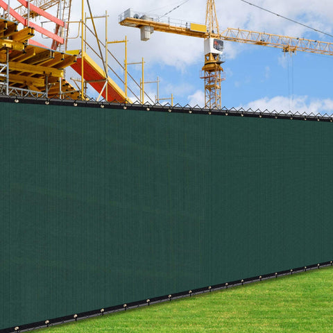 iCover privacy screen fence 4x25ft blocks views while allowing airflow.