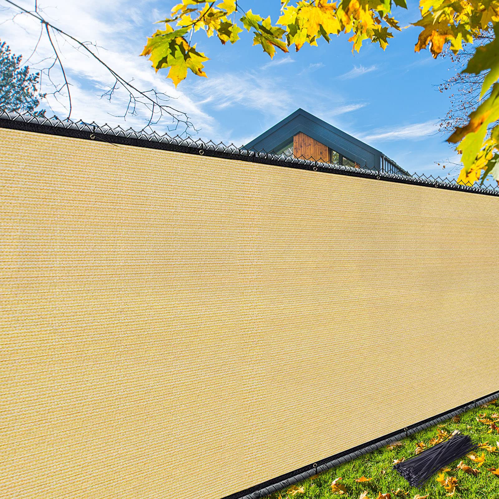 iCover privacy screen fence 4x50ft blocks views while letting air flow